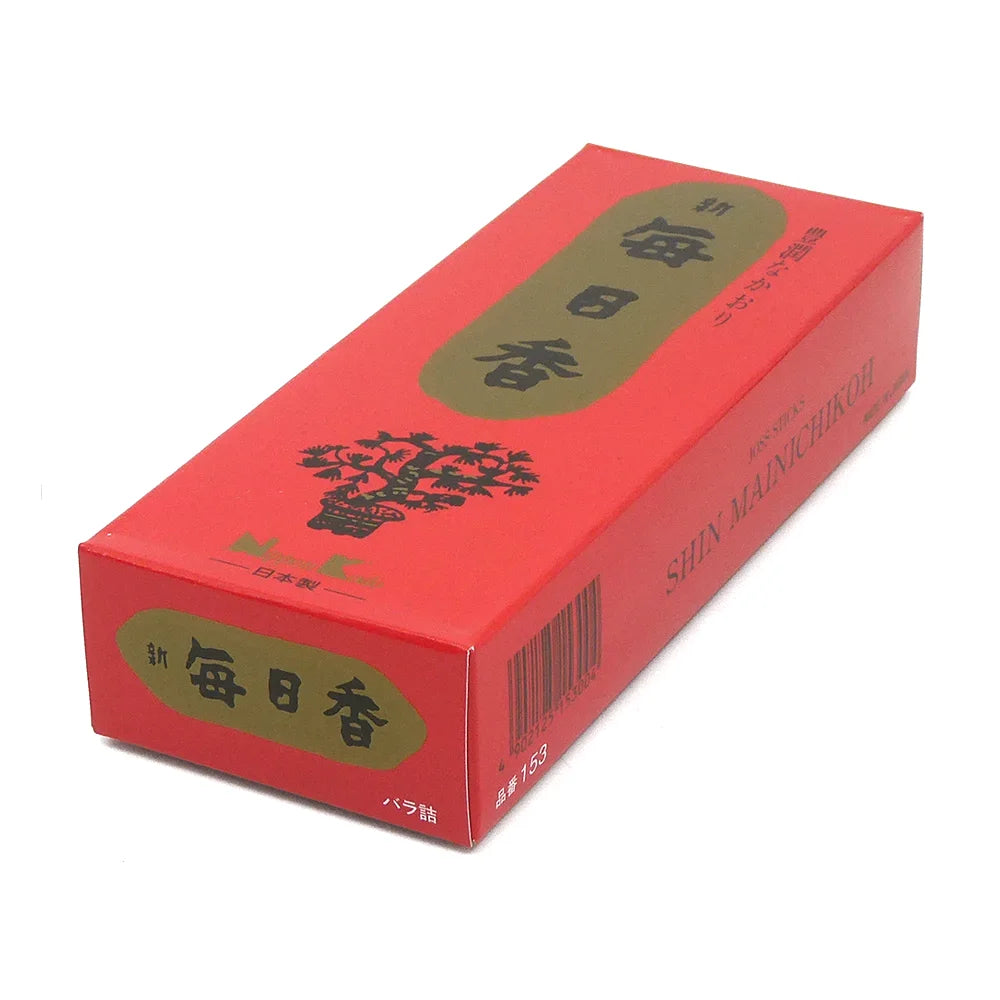 Nippon Kodo Shin Mainichikoh, japanische „Low Smoke“-Räucherstäbchen mit Sandelholzduft.
