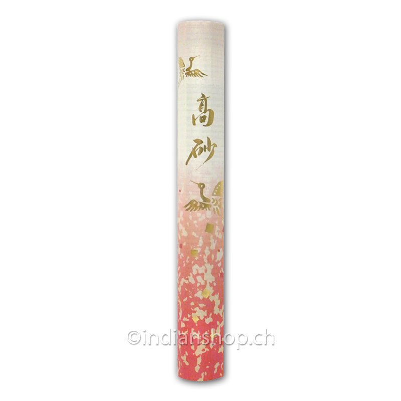 Nippon Kodo Takasago Hana japanische Räucherstäbchen 20 g mit Sandelholzduft in dekorativer Papierrolle.
