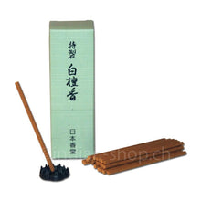 Nippon Kodo Tokusei Byakudan japanische Sandelholz Räucherstäbchen mit Halter
