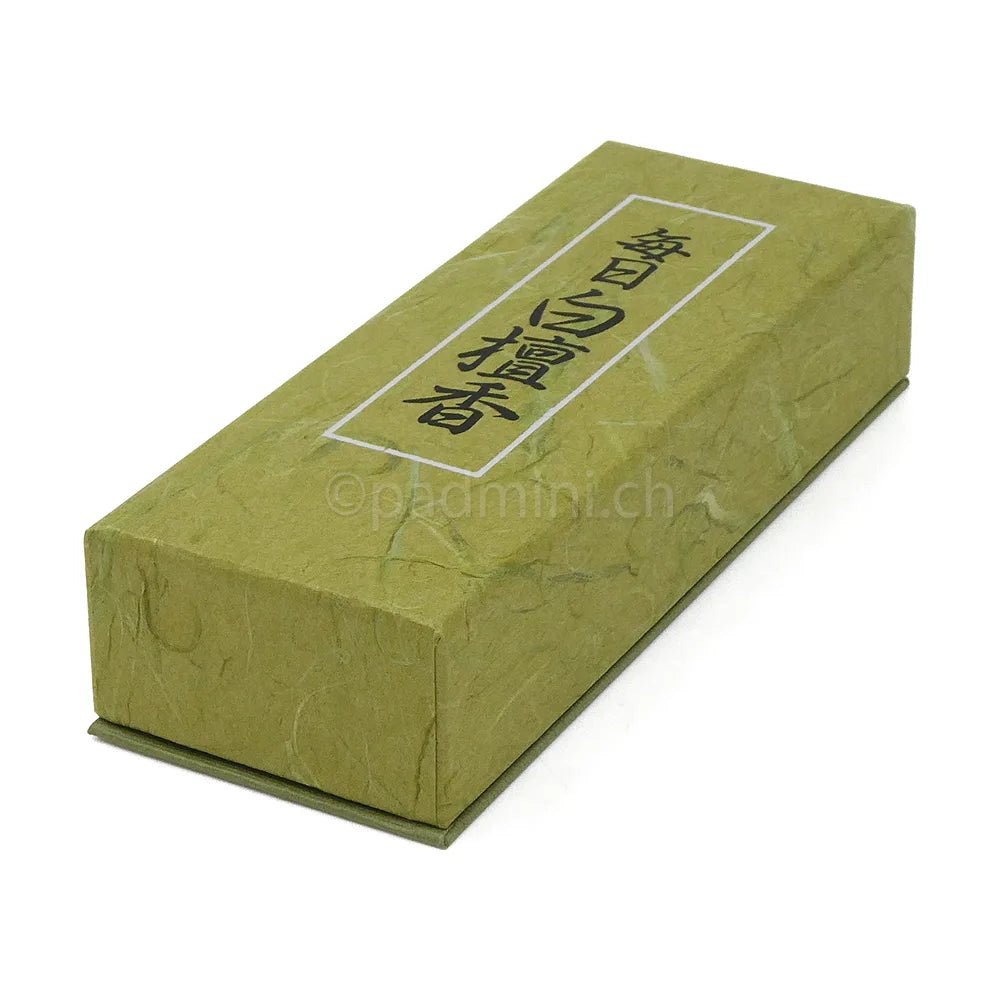 Japanischer Räucherstäbchen Nippon Kodo Mainichi Byakudan, Sandelholz, kurze Stäbchen.