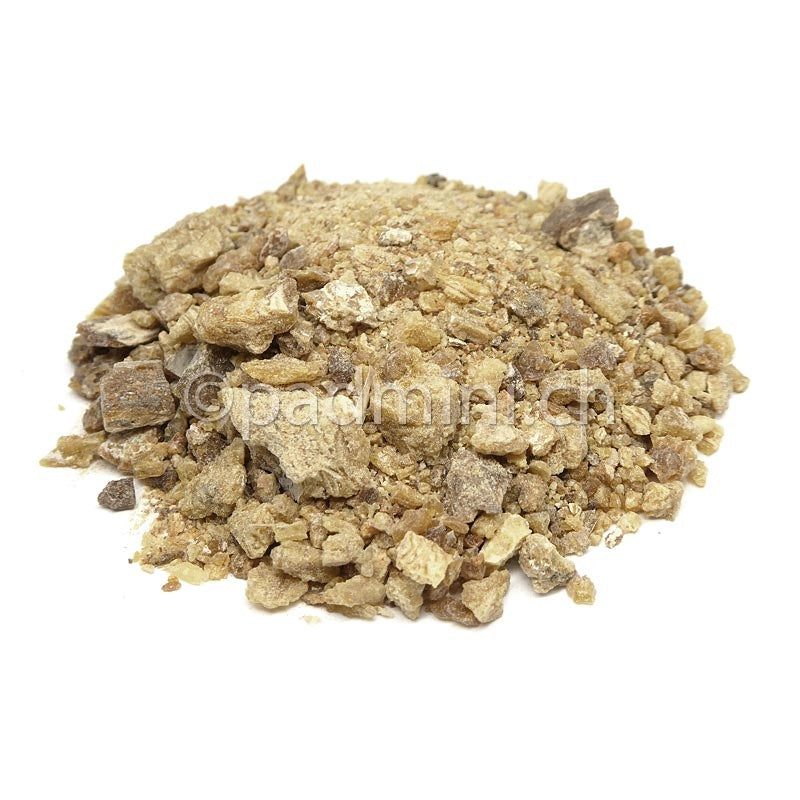 Morceaux et fragments de résine de Sal naturelle d'Inde pour rituel de fumigation ésotérique, sachet de 50g.