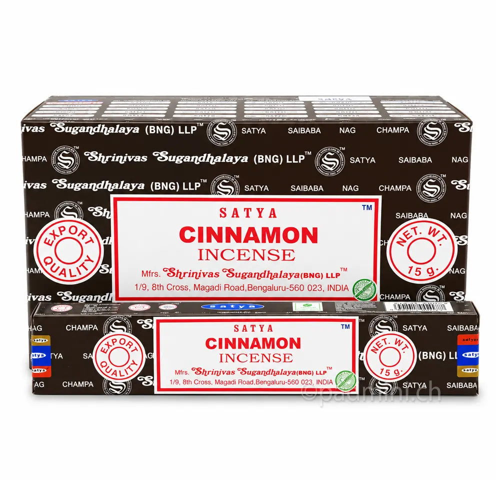 Satya Cinnamon BNG Räucherstäbchen 15 g von Shrinivas Sugandhalaya
