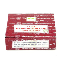 Satya Dragon's Blood BNG Dhoop Cones mit 12 Räucherkegeln von Shrinivas Sugandhalaya