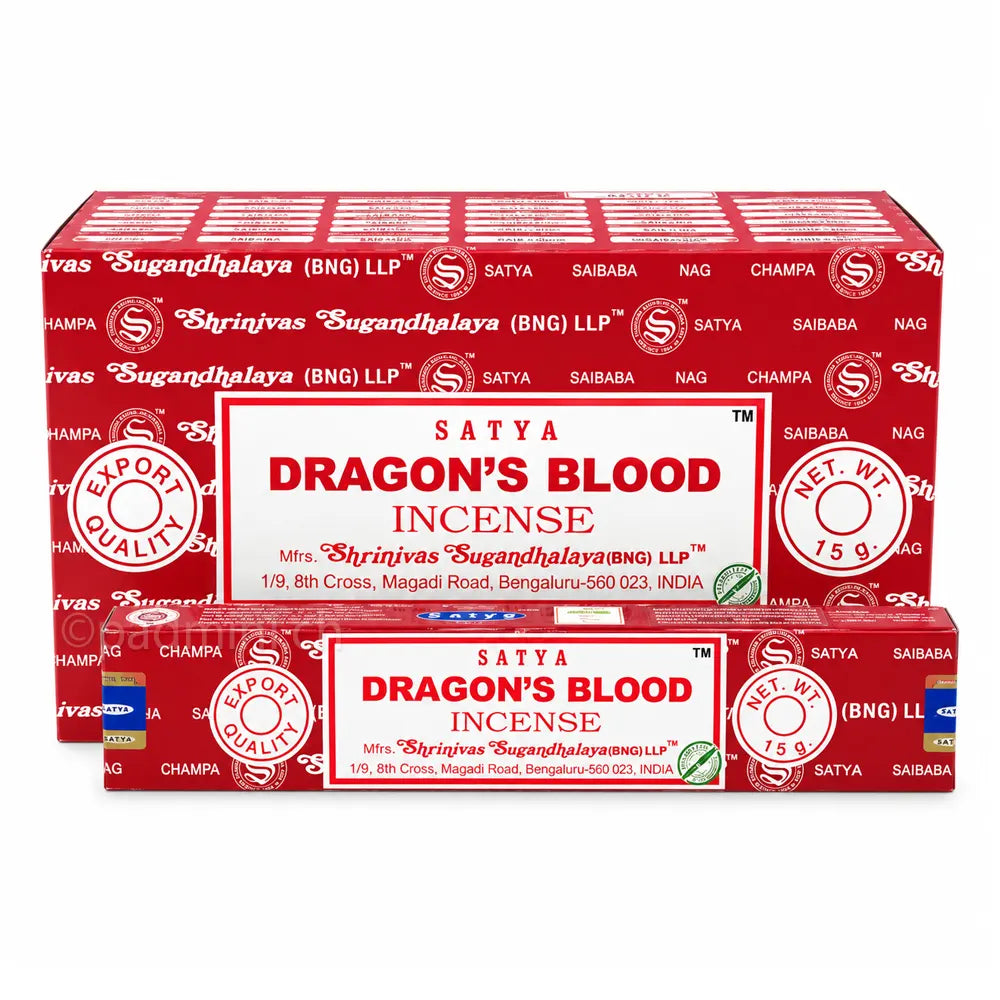 Satya Dragon's Blood BNG Räucherstäbchen 15 g von Shrinivas Sugandhalaya