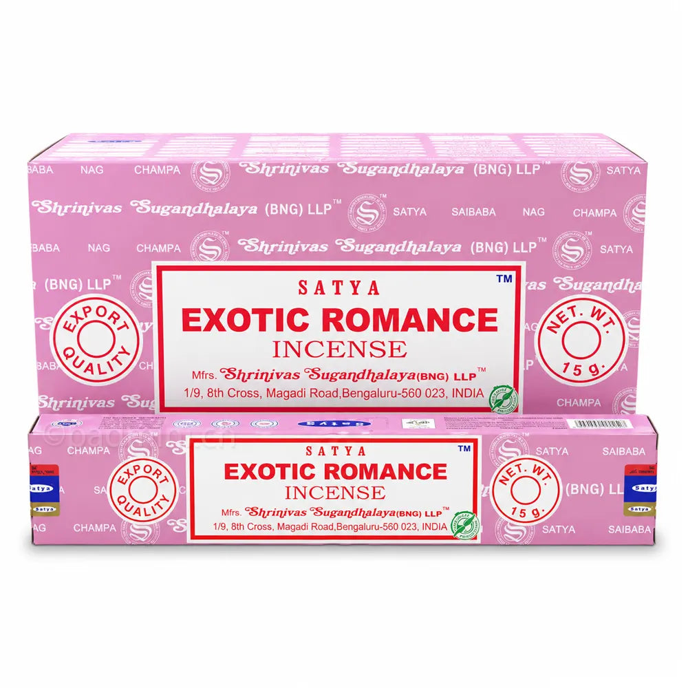 Satya Exotic Romance BNG Räucherstäbchen 15 g von Shrinivas Sugandhalaya