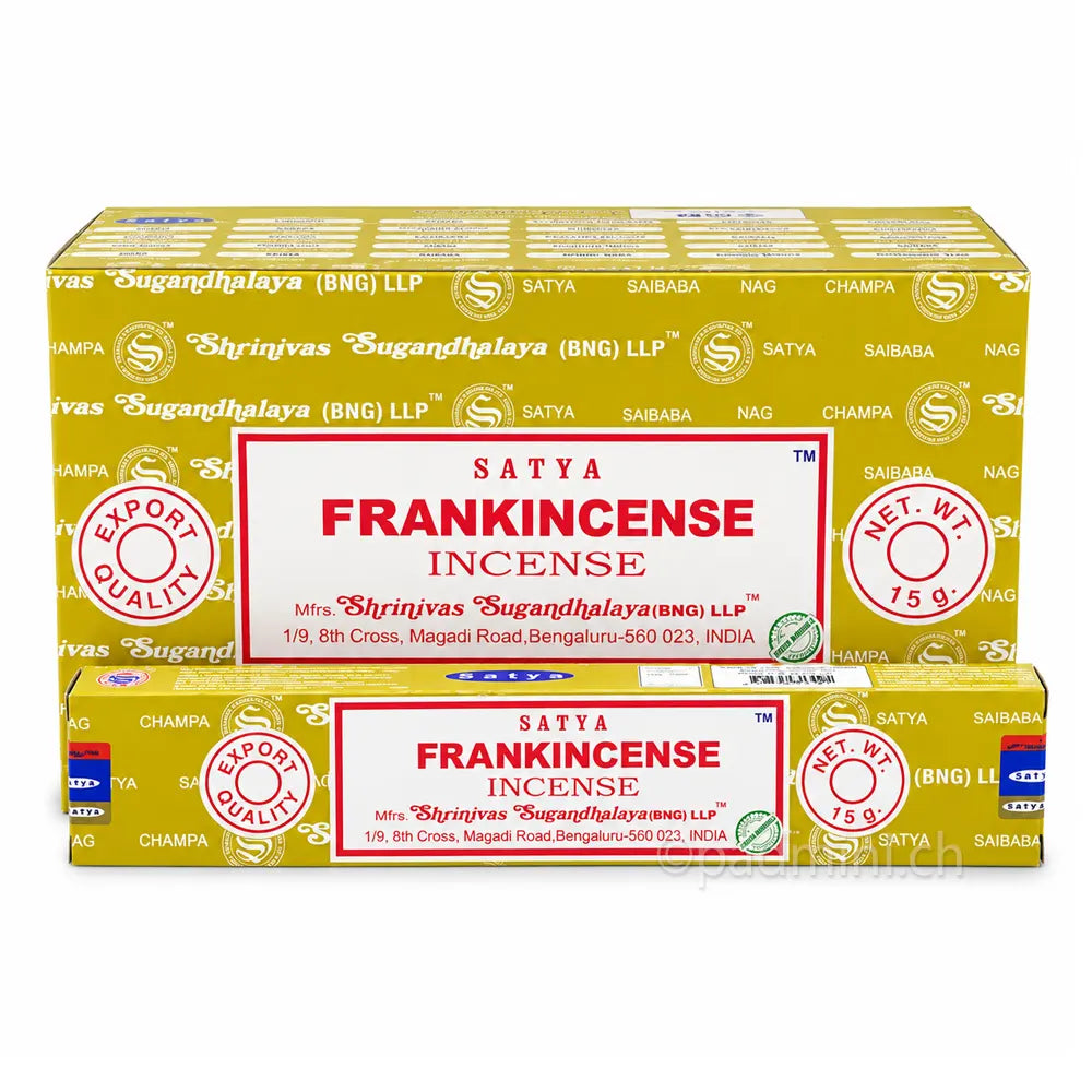 Satya Frankincense BNG Räucherstäbchen 15 g von Shrinivas Sugandhalaya