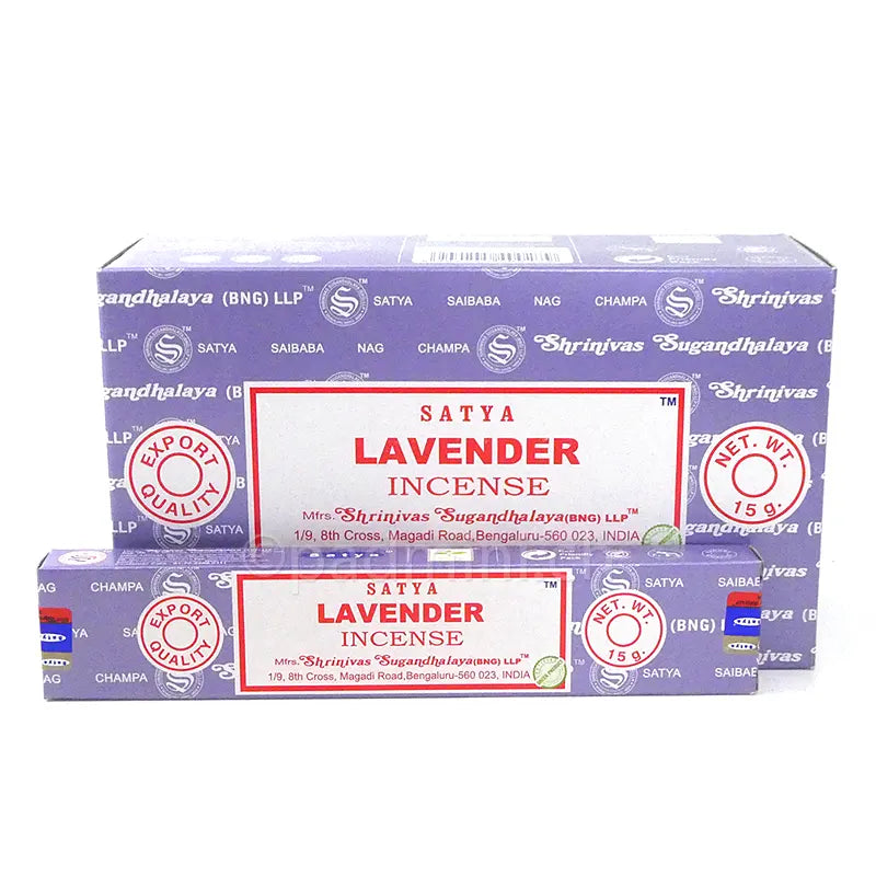 Satya Lavender BNG Räucherstäbchen 15 g von Shrinivas Sugandhalaya