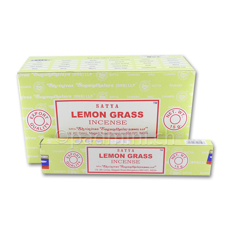 Satya Lemon Grass BNG Räucherstäbchen 15 g von Shrinivas Sugandhalaya