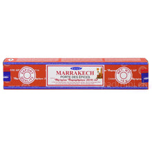 Satya Marrakech Räucherstäbchen von Shrinivas Sugandhalaya (MUM) LLP in der 15-g-Originalverpackung.