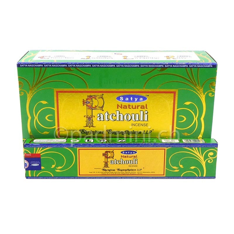 Satya Natural Patchouli MUM Räucherstäbchen 15 g von Shrinivas Sugandhalaya