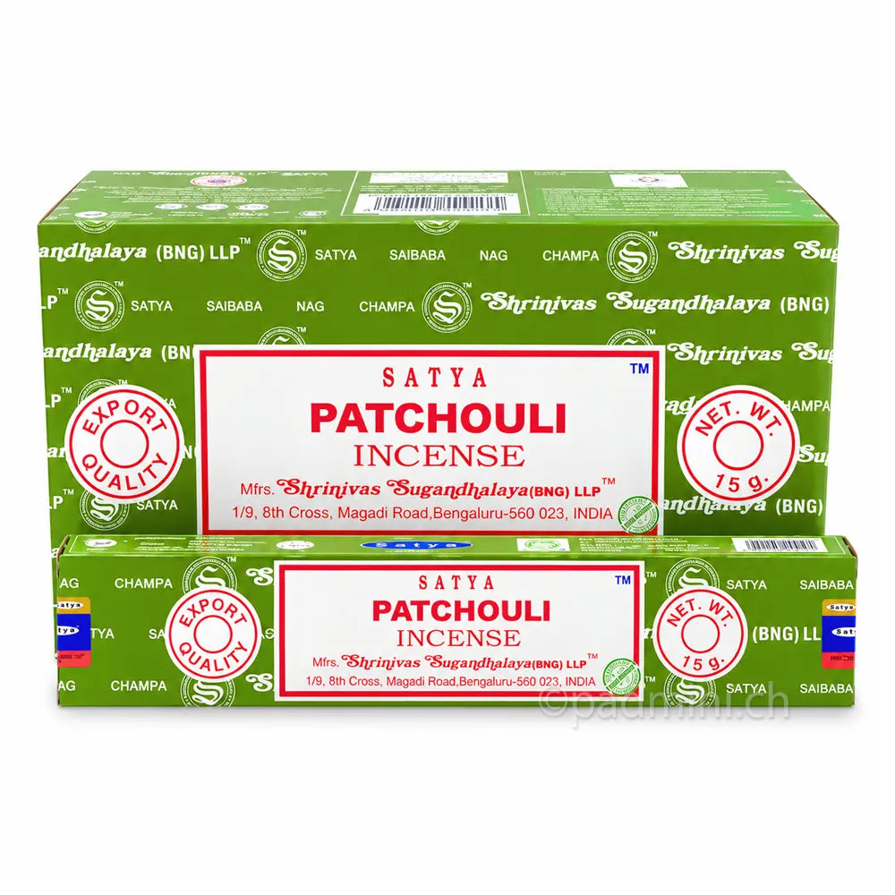 Satya Patchouli BNG Räucherstäbchen 15 g von Shrinivas Sugandhalaya