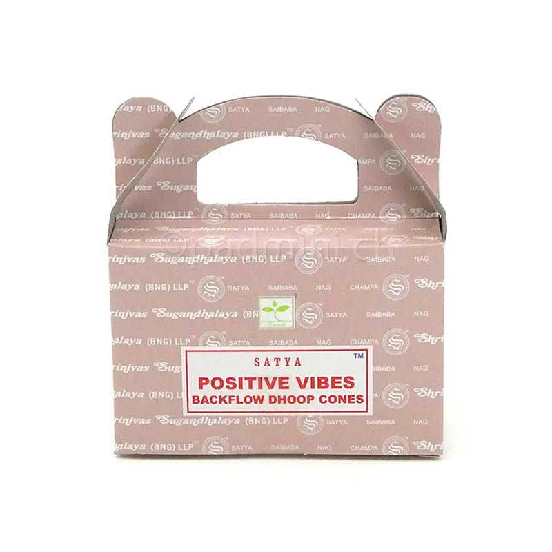 Satya Positive Vibes Backflow Dhoop Cones - INDIAN SHOP