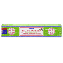 Satya Rio de Janeiro Räucherstäbchen von Shrinivas Sugandhalaya (MUM) LLP in der 15-g-Originalverpackung.