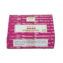 Satya Rose BNG Dhoop Cones mit 12 Räucherkegeln von Shrinivas Sugandhalaya