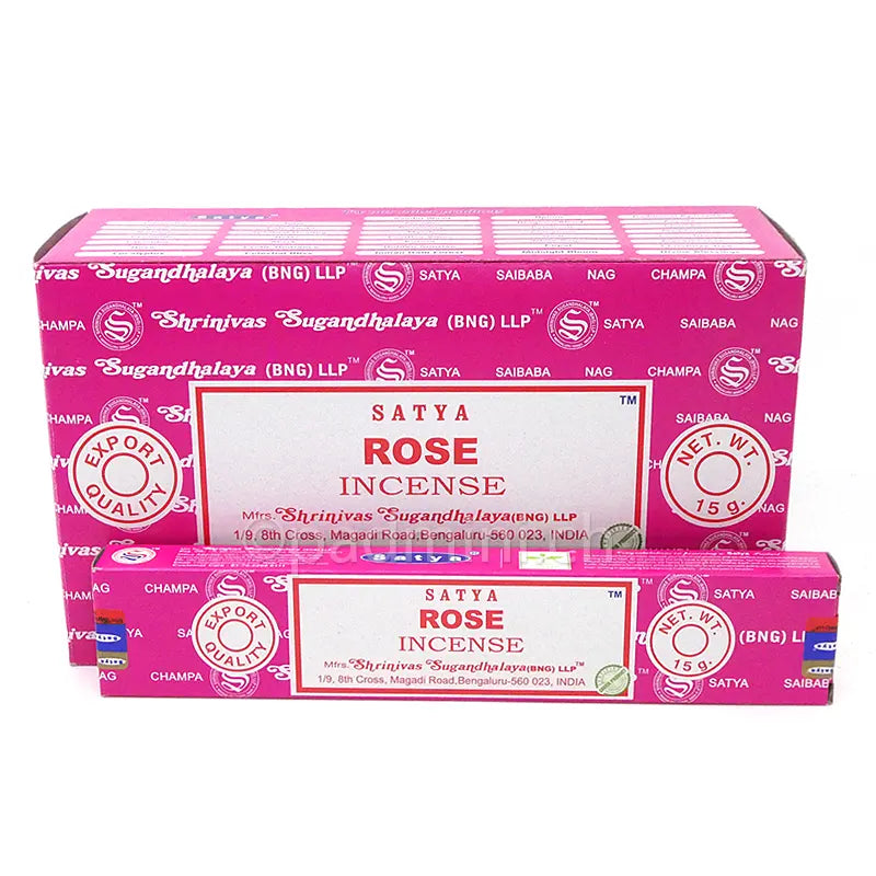 Satya Rose BNG Räucherstäbchen 15 g von Shrinivas Sugandhalaya