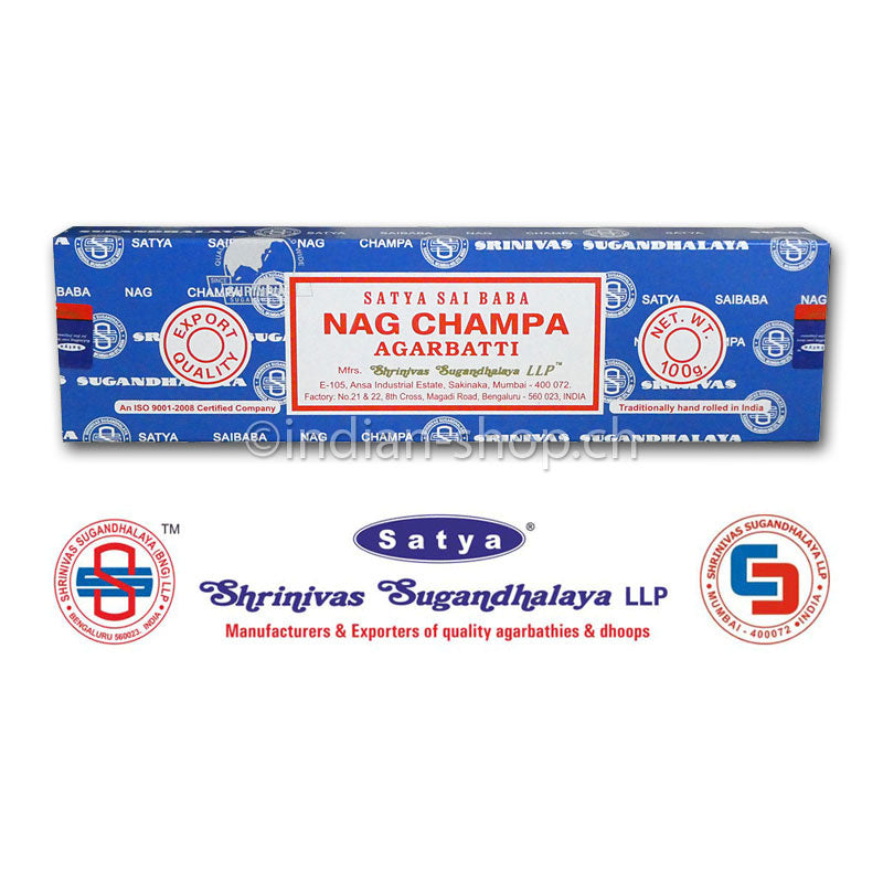Satya Sai Baba Nag Champa MUM Räucherstäbchen 100 g von Shrinivas Sugandhalaya