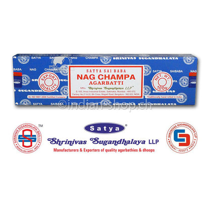 Satya Sai Baba Nag Champa MUM Räucherstäbchen 100 g von Shrinivas Sugandhalaya