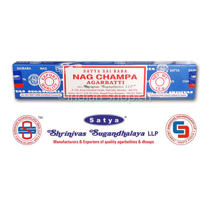 Satya Sai Baba Nag Champa MUM Räucherstäbchen 15 g von Shrinivas Sugandhalaya