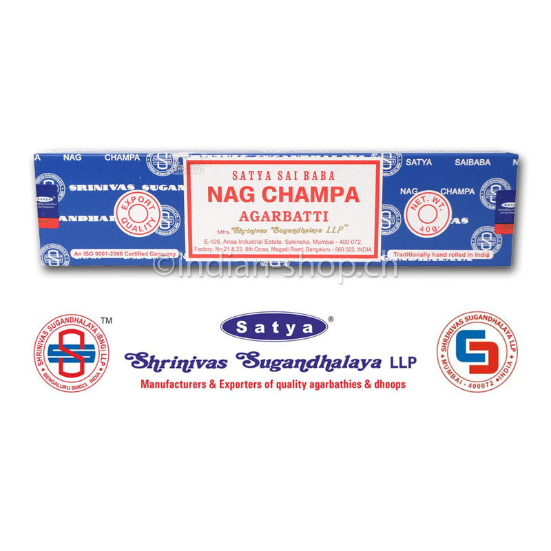 Satya Sai Baba Nag Champa MUM Räucherstäbchen 40 g von Shrinivas Sugandhalaya