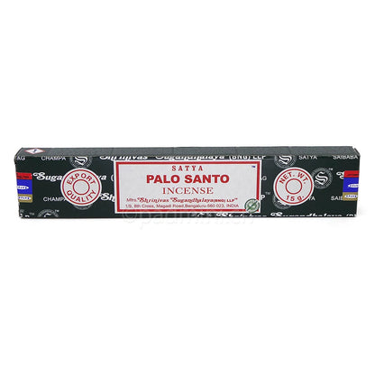 Eine 15-g-Packung Satya Sai Baba Palo Santo Räucherstäbchen