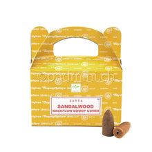 Satya Sandalwood BNG Backflow Dhoop Cones mit 24 Räucherkegeln