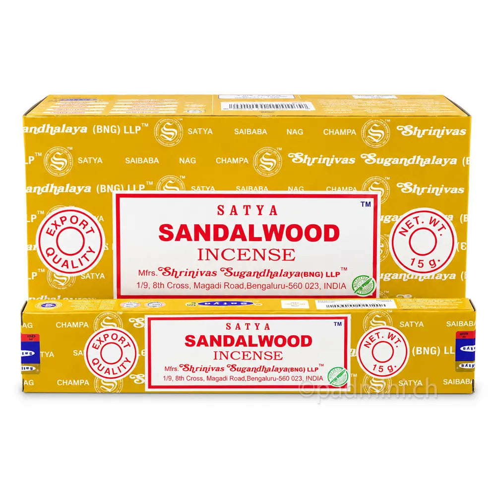 Satya Sandalwood BNG Räucherstäbchen 15 g von Shrinivas Sugandhalaya