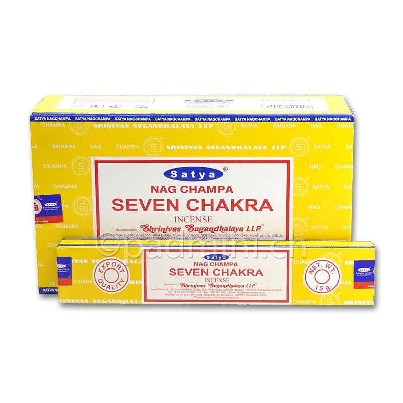 Satya Seven Chakra MUM Räucherstäbchen 15 g von Shrinivas Sugandhalaya