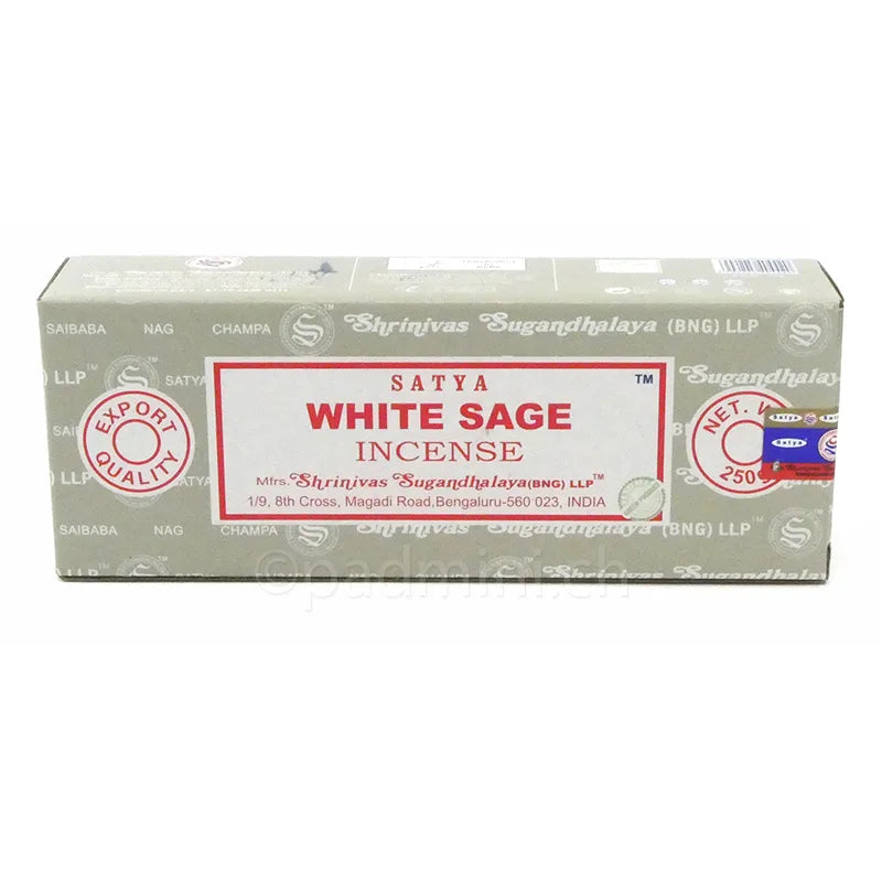 Satya White Sage BNG Räucherstäbchen 250 g von Shrinivas Sugandhalaya