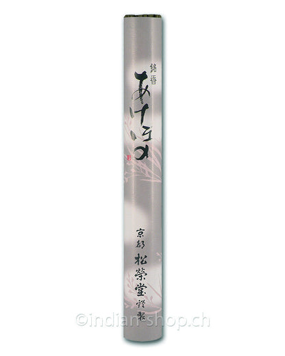 Shoyeido Akebono Daybreak japanische Räucherstäbchen in silbergrauer Papierrolle