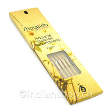 Shoyeido Natural Incense Assortment – gelbe Entdeckerpackung mit 8 verschiedenen japanischen Räucherstäbchen