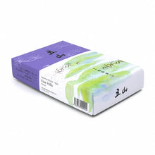 Shoyeido Gozan Five Hills japanische Räucherstäbchen 490 Stück in violett-weisser Originalschachtel mit Landschaftsmotiv