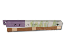 Shoyeido Gozan Five Hills japanische Räucherstäbchen mit braunen Stäbchen und violett-beiger Originalverpackung