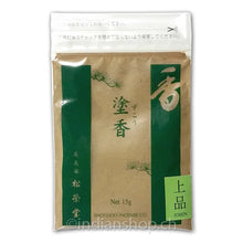 Shoyeido Johin Zu-koh japanisches Körperduftpulver 15 g in grün-beiger Verpackung