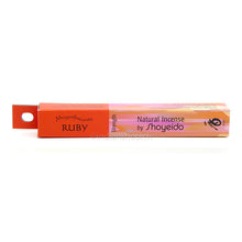 Shoyeido Magnifiscents Ruby Strength – orange-rote Originalpackung mit 30 japanischen Räucherstäbchen