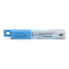 Shoyeido Magnifiscents Sapphire Devotion – blaue Originalpackung mit 30 japanischen Räucherstäbchen