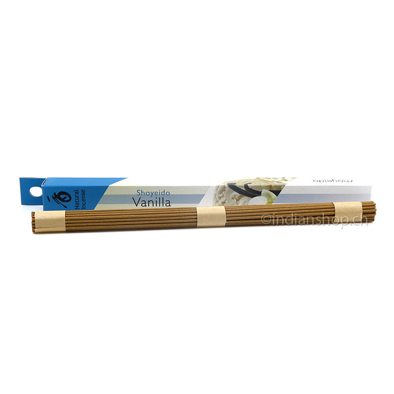 Shoyeido Overtones Vanilla Räucherstäbchen mit Verpackung