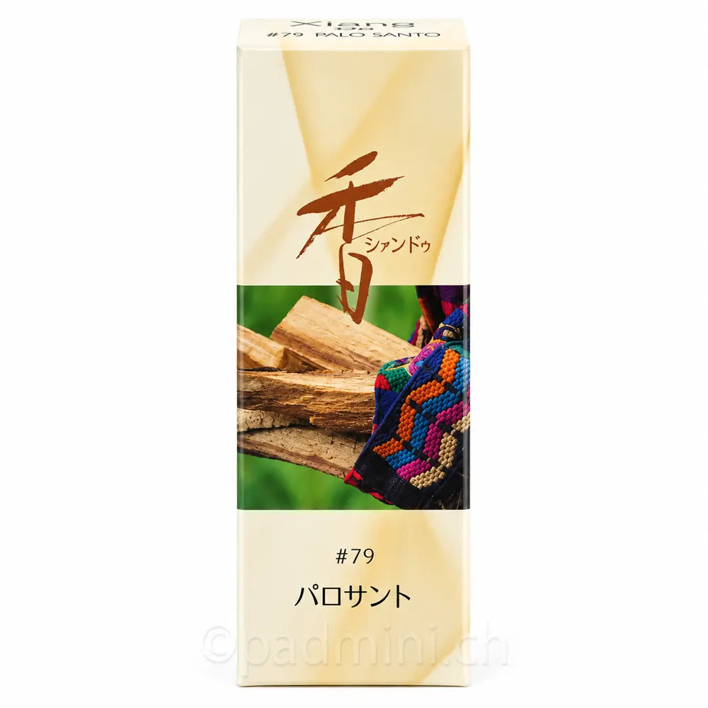 Shoyeido Xiang Do Palo Santo Nr. 79 japanische Räucherstäbchen in beige-grüner Verpackung