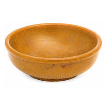 Amberfarbene Speckstein-Räucherschale 10 cm aus Indien