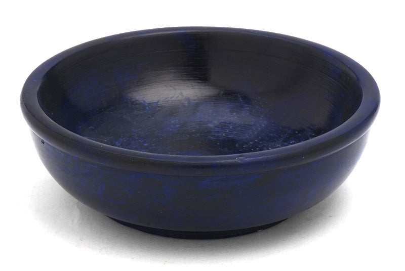 Blaue Speckstein-Räucherschale 10 cm aus Indien