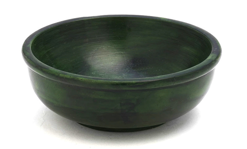Grüne Speckstein-Räucherschale 10 cm aus Indien