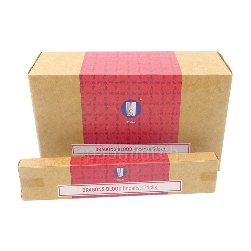 Srinivas Dragons Blood Räucherstäbchen 15 g von Shrinivas Sugandhalaya BNG