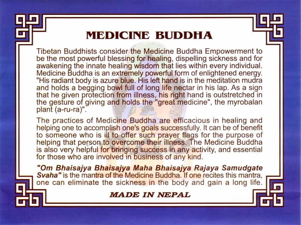 Tibetische Gebetsfahnen - Medicine Buddha - INDIAN SHOP