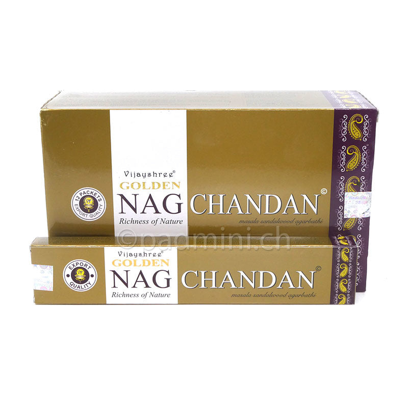 Vijayshree Golden Nag Chandan Masala Räucherstäbchen 15 g aus Indien