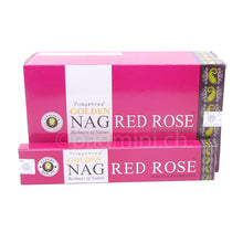 Vijayshree Golden Nag Red Rose Masala Räucherstäbchen 15 g aus Indien