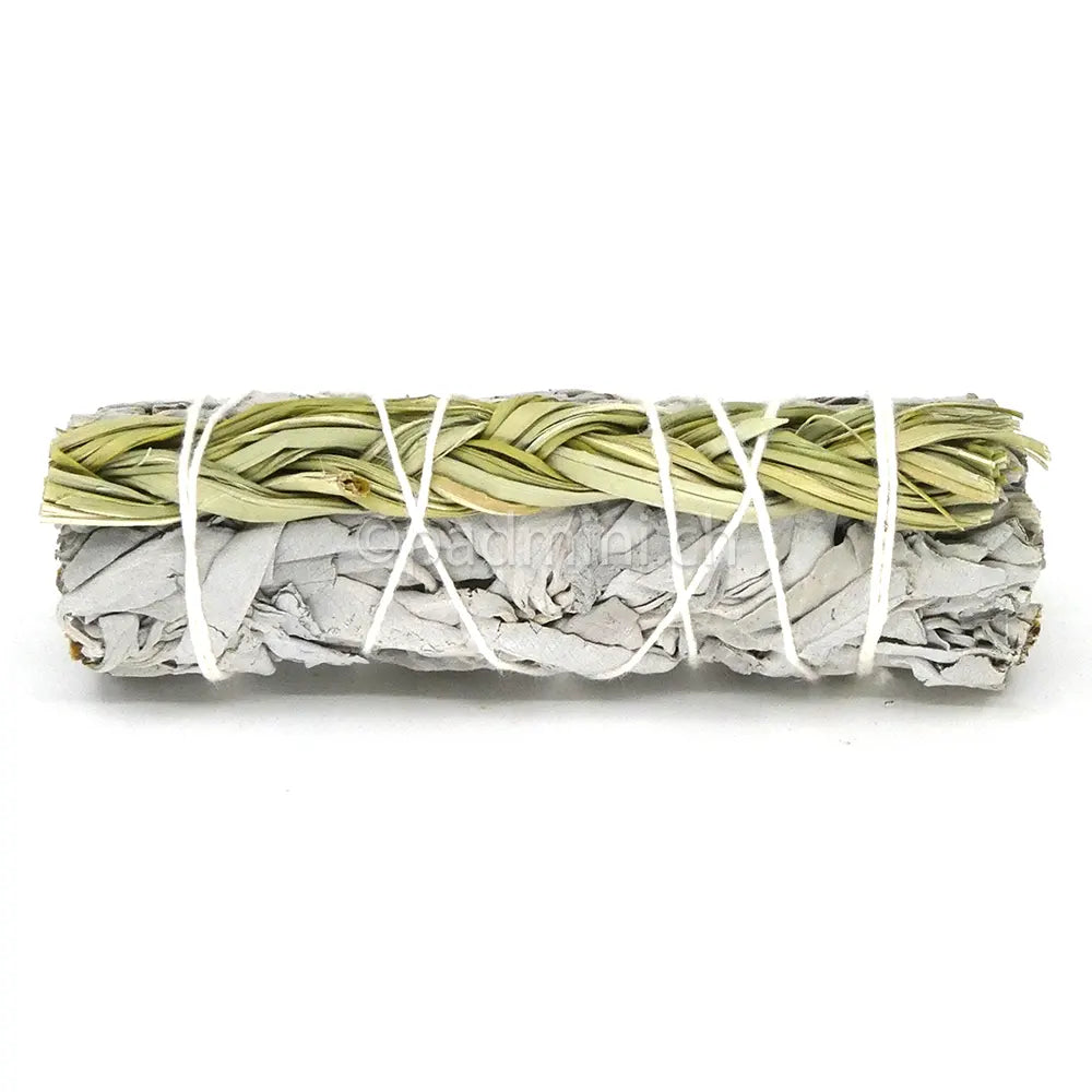 Räucherbündel aus weissem Salbei und Sweetgrass