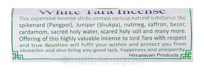 White Tara Incense - INDIAN SHOP