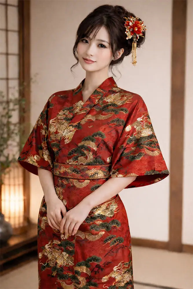 Yukata Motifs Dragons 515