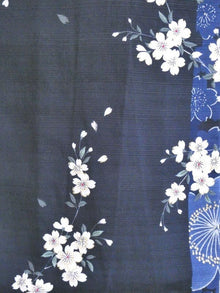 Yukata aus Baumwolle 661 - BL - INDIAN SHOP
